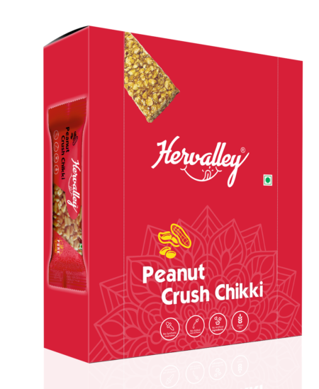 Peanut Crush Chikki (30g x 20 pcs) (Pack of One Box)