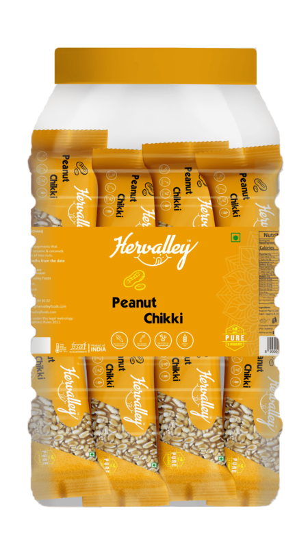 Peanut Chikki (16g x 50 pcs) (Pack of one JAR) Plastic Bottle